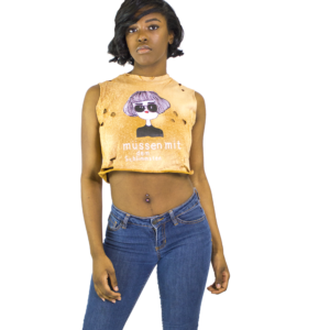 Distressed Lady Crop